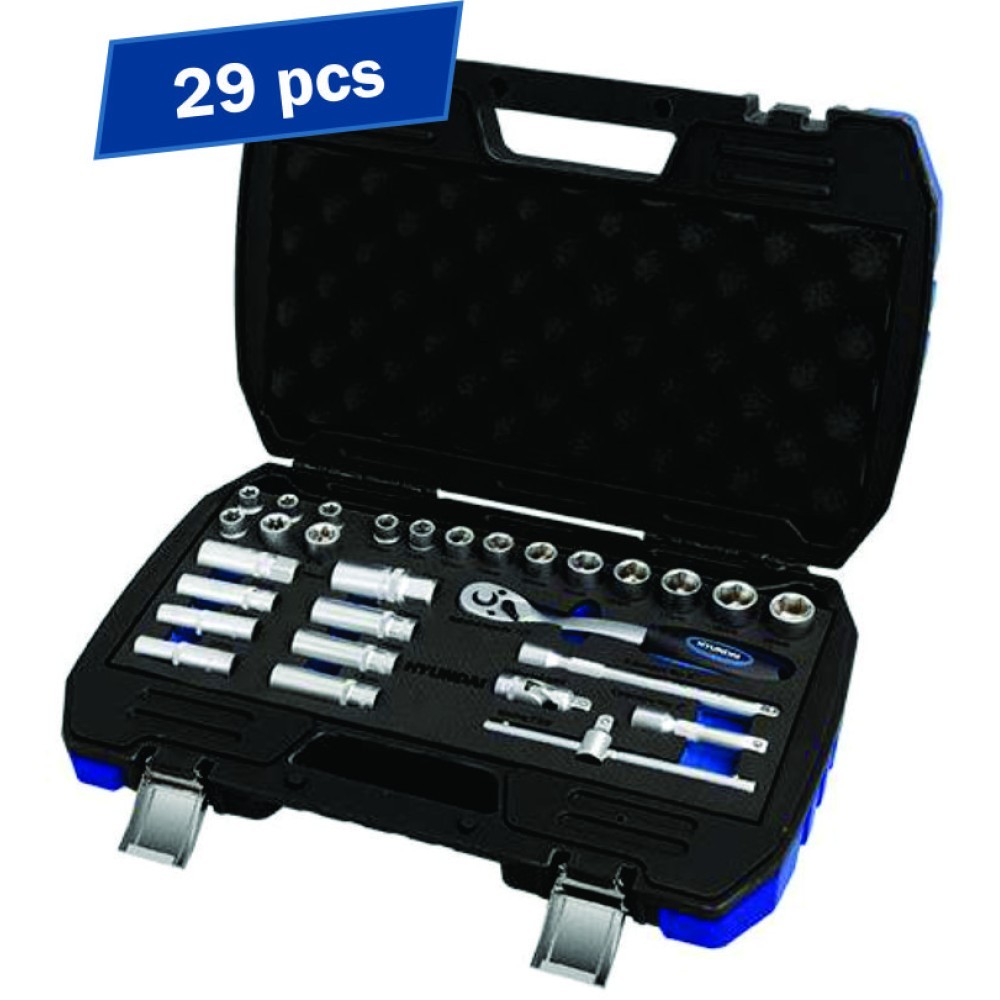 Set 29 chei tubulare 3/8 10-19mm Hyundai HY-59652 405