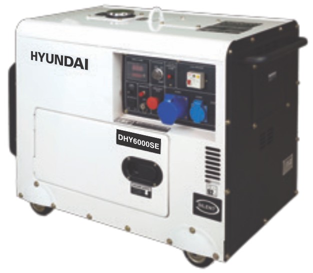 Generator de curent monofazat Hyundai DHY6000SE cu motor diesel, 5.3kVA 567