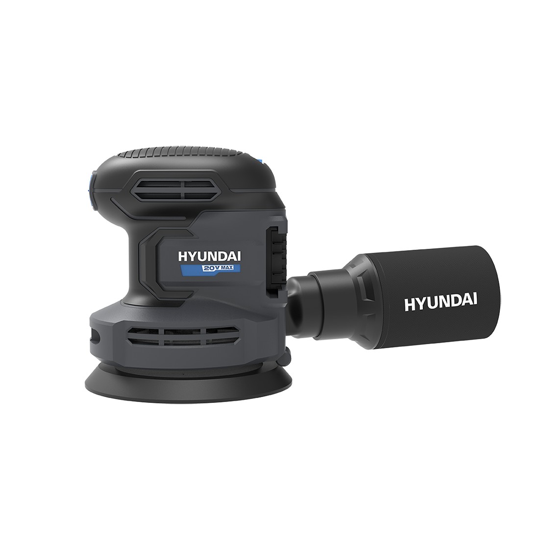 Slefuitor orbital cu acumulator 20V Hyundai OS20S, 125 mm, 11000 rpm, sistem de colectare al prafului, livrat fara acumulator si incarcator 904