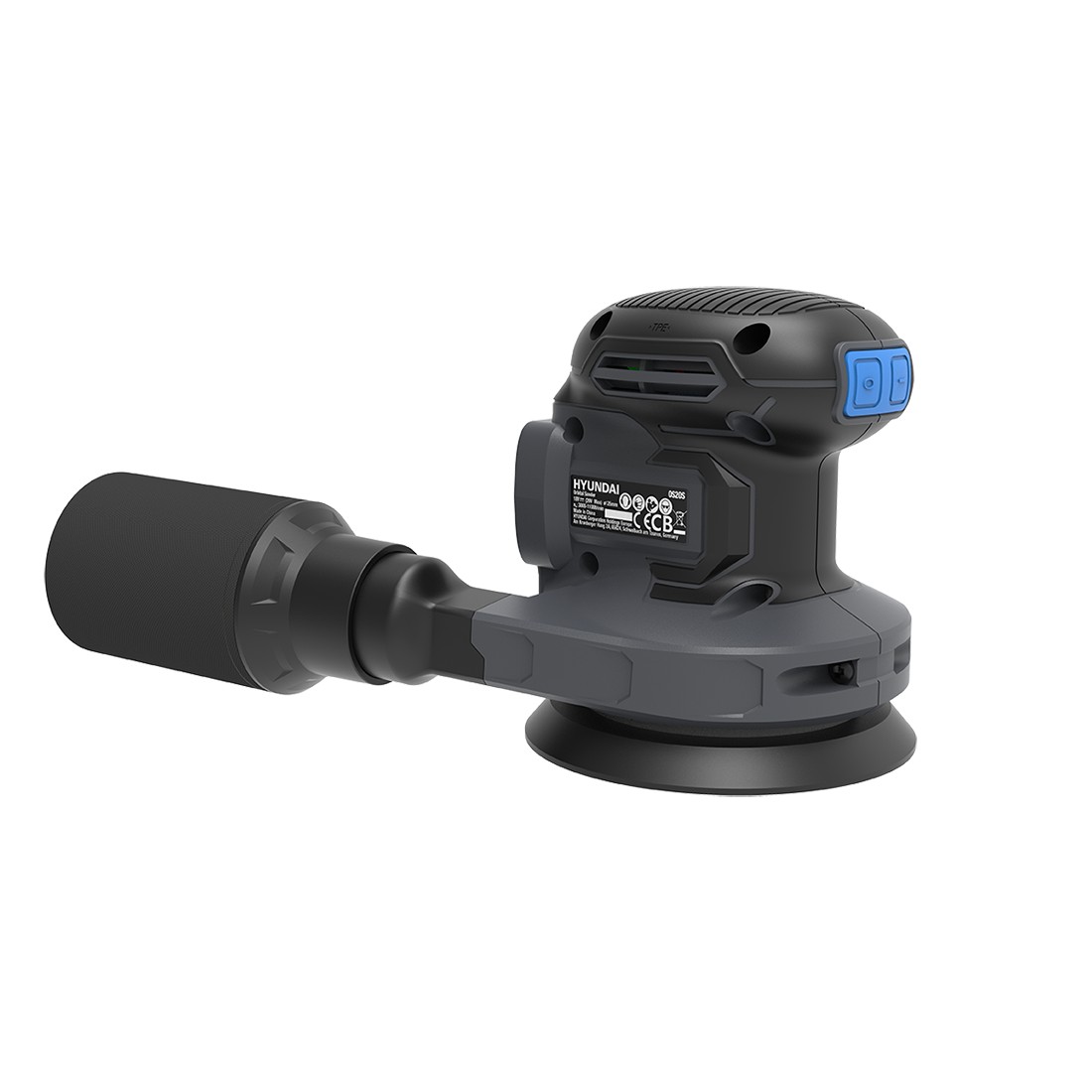Slefuitor orbital cu acumulator 20V Hyundai OS20S, 125 mm, 11000 rpm, sistem de colectare al prafului, livrat fara acumulator si incarcator 906