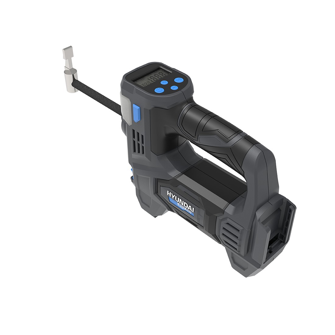 Compresor pentru umflat roti cu acumulator 20V Hyundai IF20S, 4 functii, afisaj LED, 10 bari, livrat fara acumulator si incarcator 961